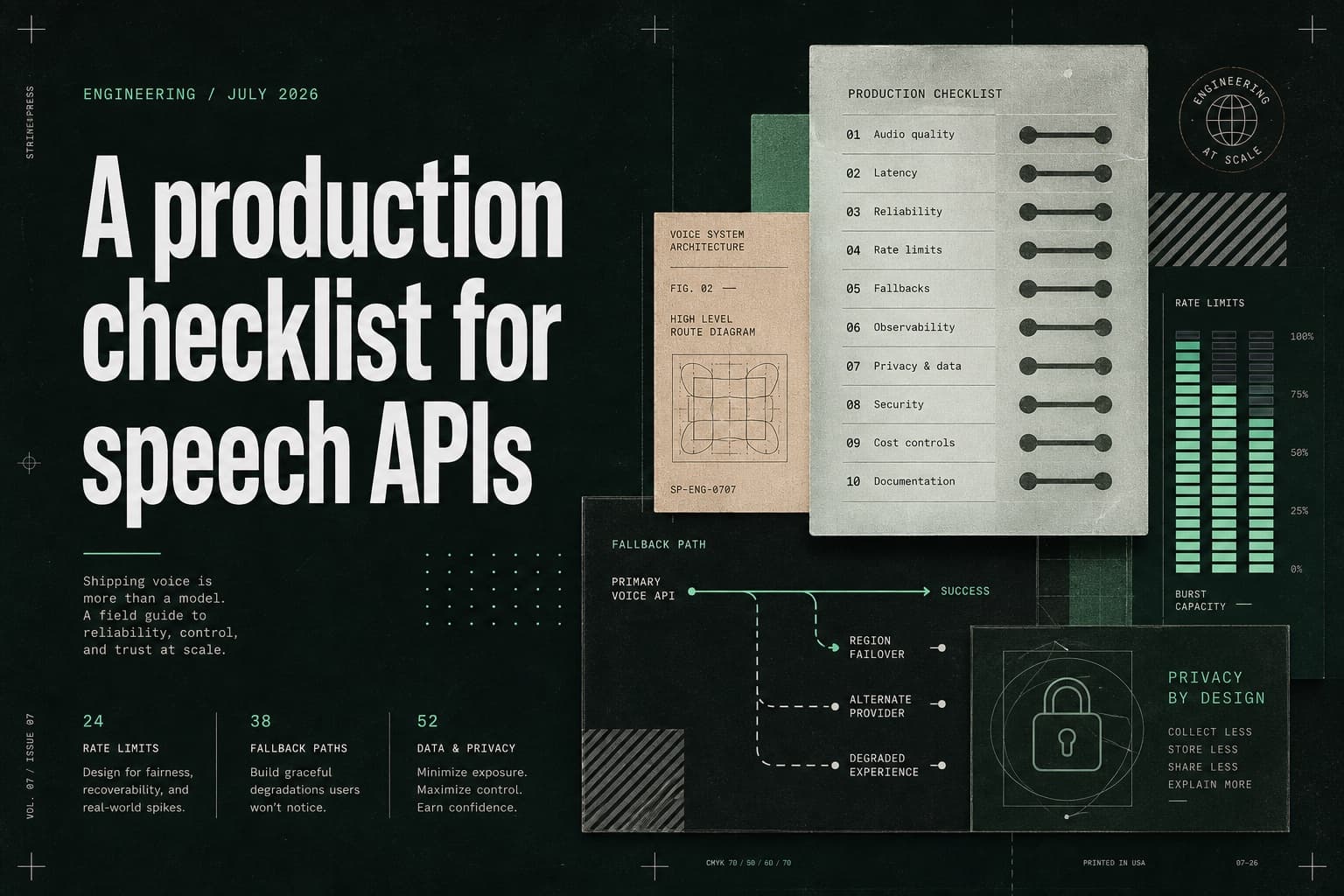Editorial cover: A production checklist for speech APIs