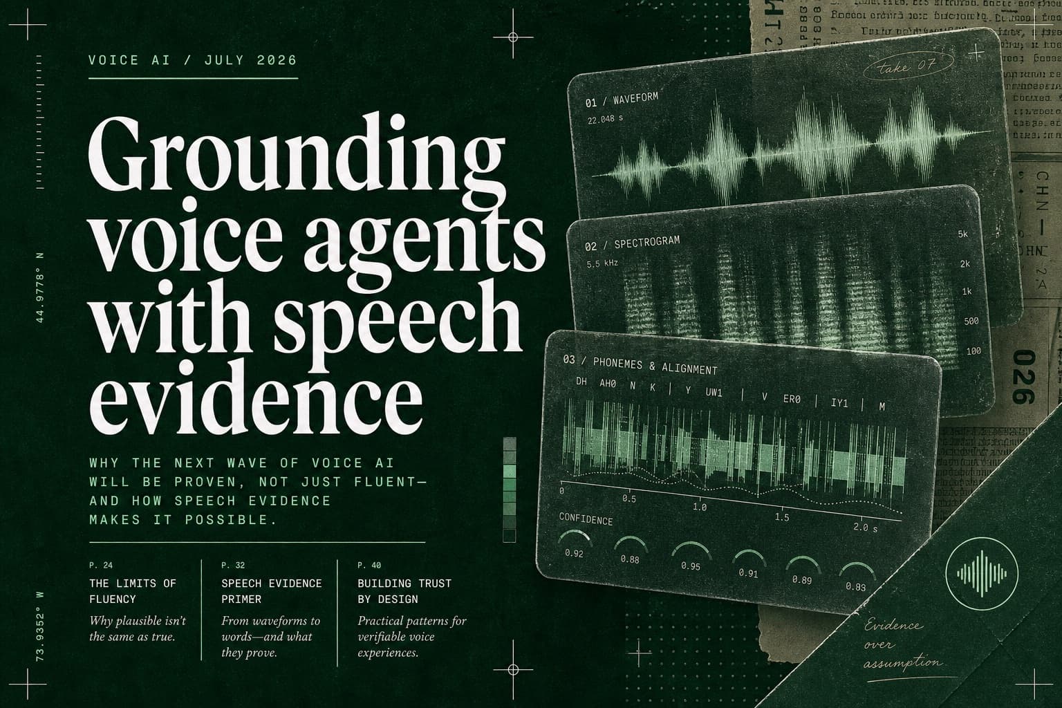Editorial cover: Grounding voice agents with speech evidence